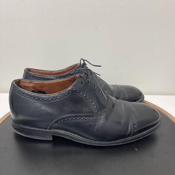 Allen Edmonds Shoes Men Size 8 Black Leather Cap Toe Oxford Dress Shoes Van Ness main image 8